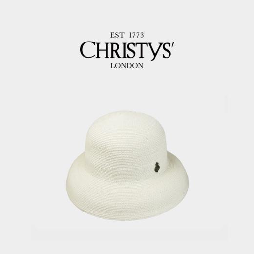 【2026新品】Christys'百年皇室品牌 天然草编织钟形草帽白 商品图3