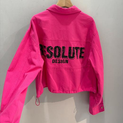 NC翻领撞色字母长袖外套51225（红）春季161010950321 商品图2