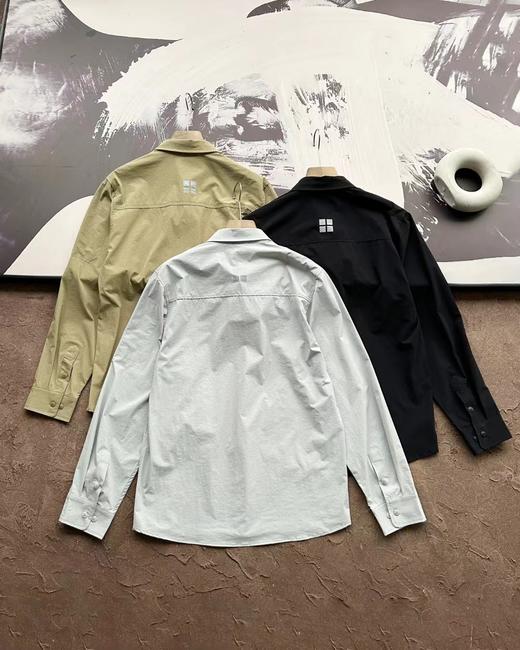 F0331101春季新款三色防水防尘户外口袋战术压胶衬衫外套夹克 商品图9