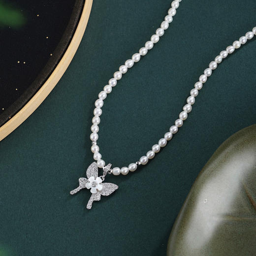 子佩集【花福蝶】珍珠惜王妃项链【XXXL034】蝴蝶2602 商品图0