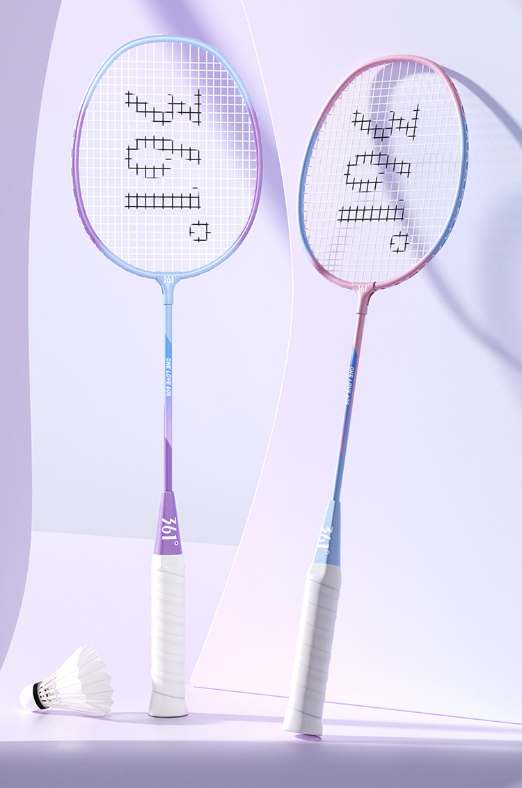 622435032-1M0000041000001 361° 高弹高颜值超轻耐打羽毛球拍学校情侣双拍男女学生版套装