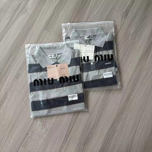 F0331100夏季新款男女同款休闲亲肤透气不变形条纹polo衫 商品图2