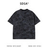 SDSA男装2026新款轻奢小众设计扎染领系带装饰圆领短袖T恤百搭 商品缩略图1