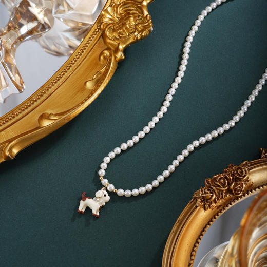 子佩集【家有萌犬】珍珠惜王妃项链【XXXL035】小狗2602 商品图4
