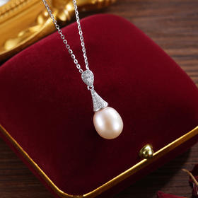 子佩集【璇珠映雪】银S925珍珠惜王妃套链项链【P3162】水滴2602