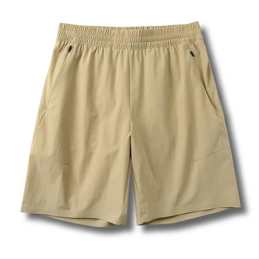 F0331122冷感凉爽夏季薄款速干压胶跑步运动松紧腰男士休闲短裤 商品图14