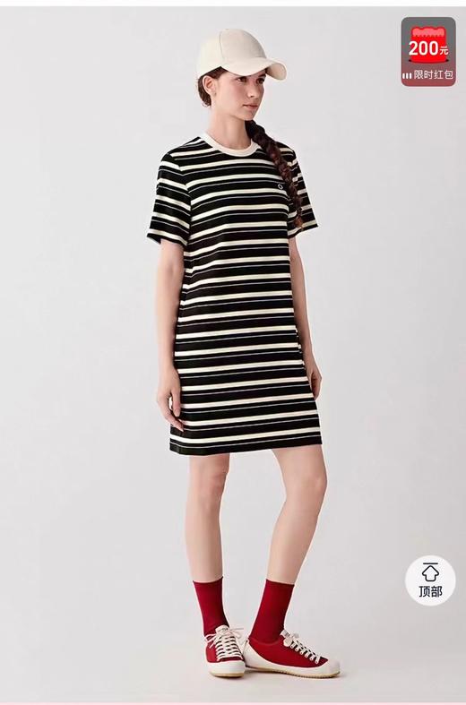 F033167春夏季新款时尚百搭宽松休闲克重厚实棉连衣裙 商品图3