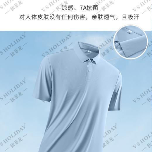 7天内发货【透气网眼】凉感干爽夏男士休闲运动翻领短袖POLO衫/206 商品图4