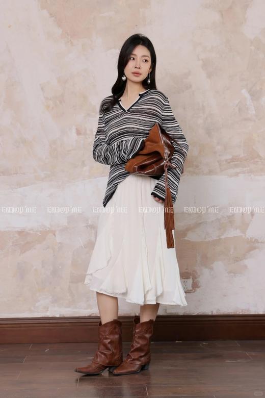 【门店同款】ENJOY春季“序光之旅”V领镂空针织 169443595 商品图7