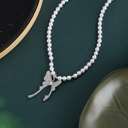 子佩集【月下蝶影】珍珠惜王妃项链【XXXL033】蝴蝶2602 商品图0