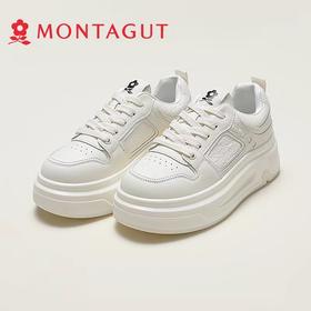 F033199简约百搭休闲透气日常通勤春款厚底百搭小白鞋