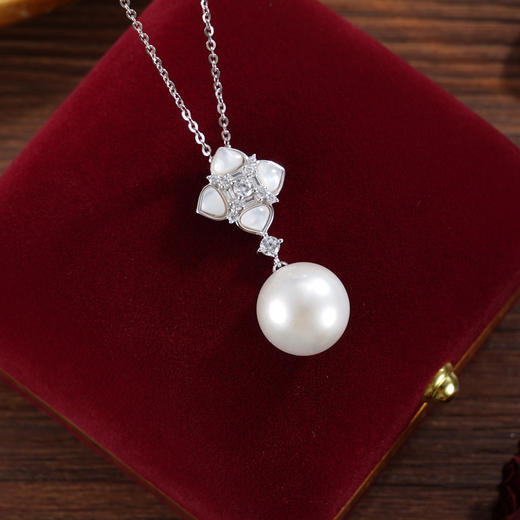 子佩集【四叶相思】银S925珍珠惜王妃套链项链【L0167】双色四叶草2602 商品图0