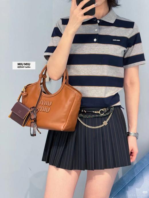 F0331100夏季新款男女同款休闲亲肤透气不变形条纹polo衫 商品图3