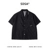 SDSA男装2026新款高贵轻奢小众设计缝线翻领短袖衬衫百搭时尚上衣 商品缩略图0