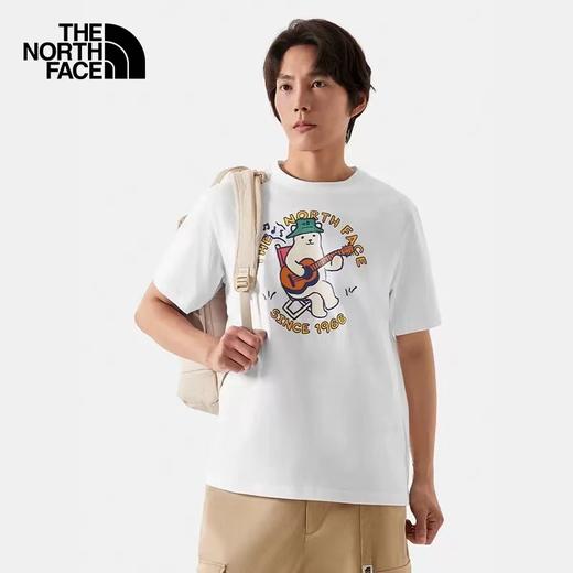 F0331110春夏新款亲肤透气时尚百搭情侣款户外吉他熊短袖T恤 商品图10