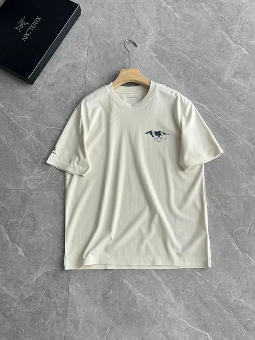 F0331108夏季新款时尚百搭亲肤压胶液氨无痕圆领短袖T恤 商品图9