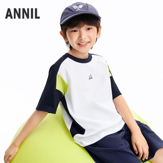 男童圆领短袖套装夏季新款安奈儿童装EB621692 商品图1
