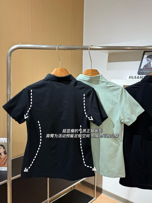 点此购买 可隆夏季男女款SECO3.0空气面料短袖POLO衫 bk 343825 商品图14
