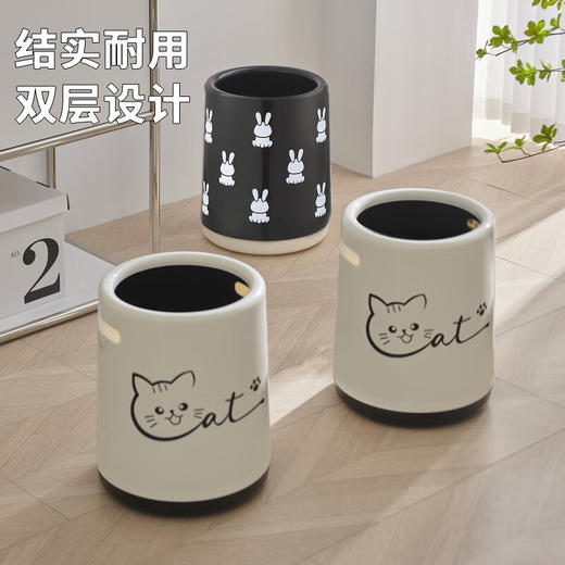 【积分兑换】上亨 双层垃圾桶内外双桶9L SHZH-LXT05除了颜值功能也很赞 商品图1