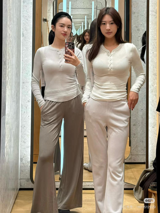 【秒杀价已调 直接拍】lu家 莫代尔棉螺纹打底 长袖 亨利衫 商品图1