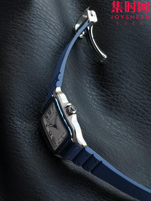 GF卡地亚山度士系列 山度士大号 间蓝方形男士腕表 绝对是绕不开的经典 表径39.8mm 商品图7