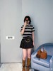 F0331100夏季新款男女同款休闲亲肤透气不变形条纹polo衫 商品缩略图4