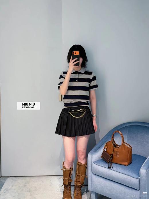 F0331100夏季新款男女同款休闲亲肤透气不变形条纹polo衫 商品图4