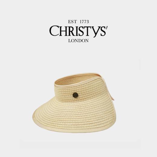 【2026新品】Christys'百年皇室品牌 纸鞭麻鞭天然草编织空顶帽 商品图1