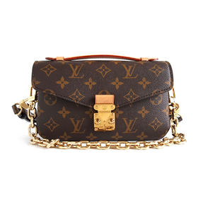 【95新】LV路易威登Pochette metis east west手袋M46279老花小邮差包单肩斜挎包女士300326AK17