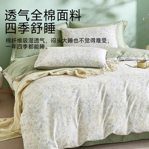 【直降250】全棉舒适印花四件套(清风花韵) 商品图2