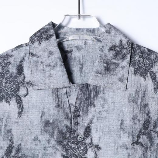 SDSA男装2026新款高贵轻奢美式复古植物花卉短袖衬衫百搭时尚上衣 商品图1