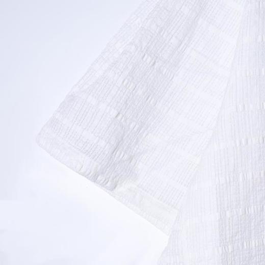 SDSA男装2026新款高贵轻奢提花条纹肌理侧摆抽绳短袖衬衫百搭时尚 商品图2