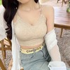 【透气亲肤！承托有型】新款蕾丝一体式固定杯美背吊带背心女性感果冻胶内衣无痕冰丝裹胸。xa 商品缩略图4