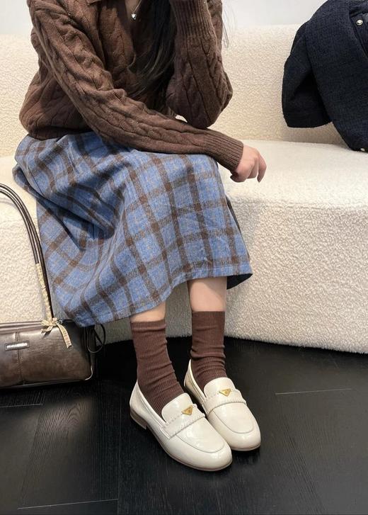 手抓牛皮！纪华菲手工编织乐福鞋  26Y03114- 商品图1