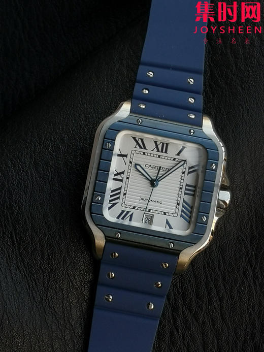 GF卡地亚山度士系列 山度士大号 间蓝方形男士腕表 绝对是绕不开的经典 表径39.8mm 商品图1