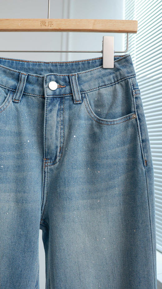 高光裤|设计感闪闪亮片牛仔裤 商品图1