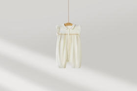 拉比童衣夏时光全开连体衣浅杏LZBC103504