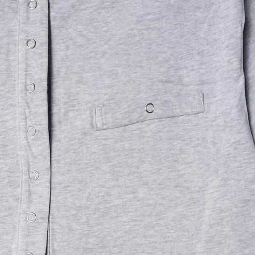 SDSA男装2026新款高贵轻奢简约慵懒风半纽扣短袖T恤百搭时尚上衣 商品图3