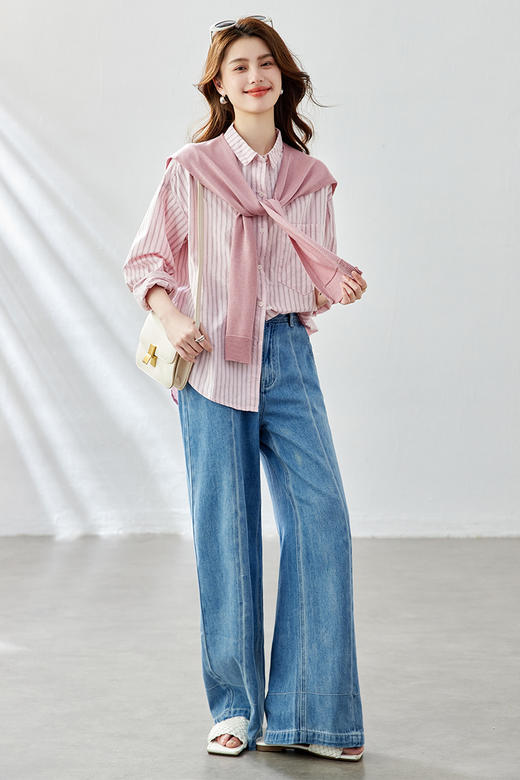 披肩条纹衬衫 | 温柔又显瘦，通勤约会都能穿！ 商品图6