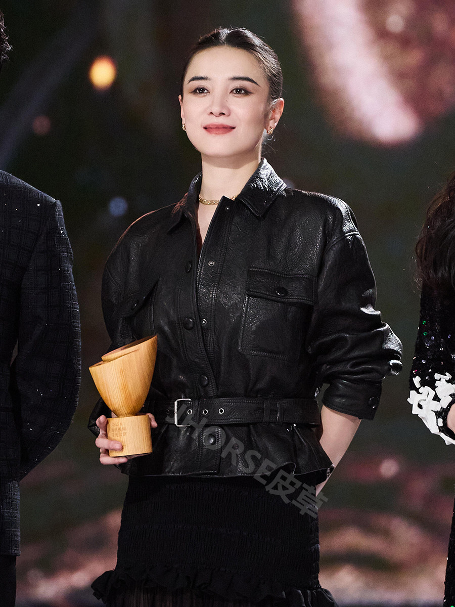 宋佳同款真皮皮衣腰带收腰绵羊皮夹克外套