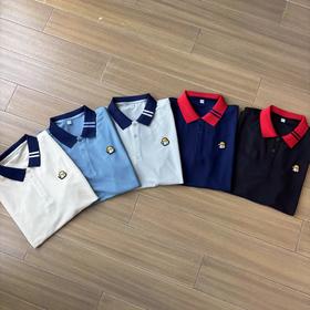 F033175夏季新款商务休闲时尚百搭翻领刺绣T恤短袖POLO衫