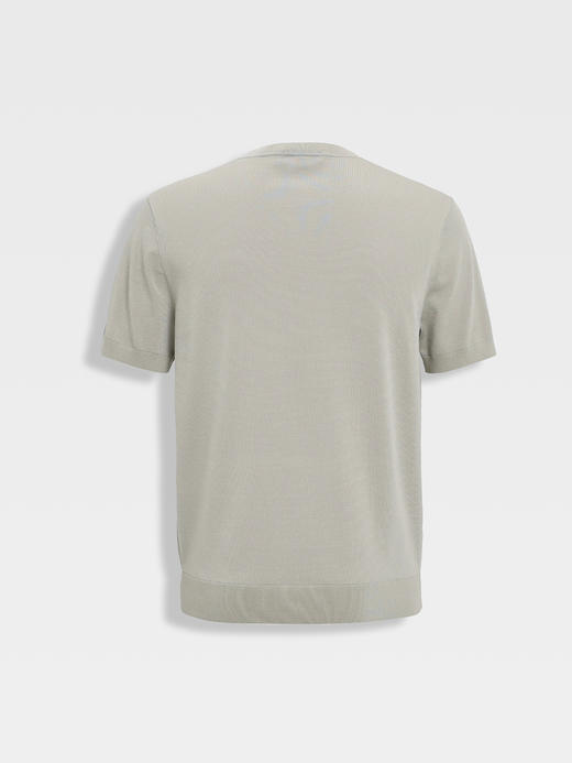 callisto绿色进口三醋酸混纺针织短袖T恤 商品图1