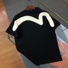 F033103春夏新款福神抽烟达摩佛头拼接图案百搭大M圆领短袖T恤 商品缩略图1