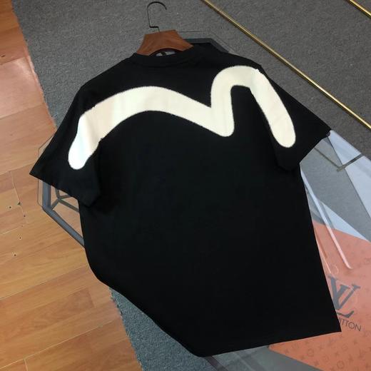 F033103春夏新款福神抽烟达摩佛头拼接图案百搭大M圆领短袖T恤 商品图1