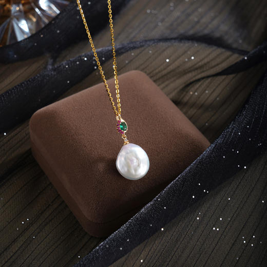 子佩集【光影迷踪】银S925珍珠惜王妃套链项链【W5320-1】双色巴洛克2602 商品图3