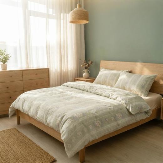 战时清仓！品牌源头工厂直发，实实在在的纯棉床品，「60支贡缎/磨毛款 / 母婴A类双层纱」款四件套可选，柔软透气、四季可用，12种高定花色，又美又舒服！（预售4月12日发货） 商品图4