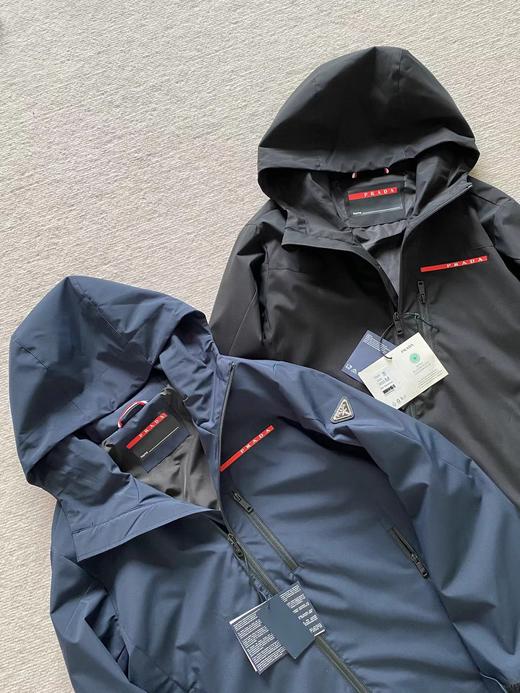 F0331128新款再生尼龙梭织面料舒适耐穿男士连帽夹克外套 商品图1