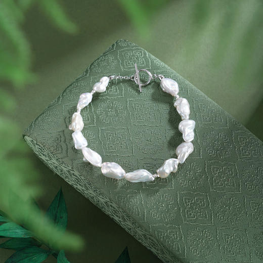 子佩集【心海涟漪】银S925珍珠惜王妃手链【QJSL009】巴洛克2602 商品图1