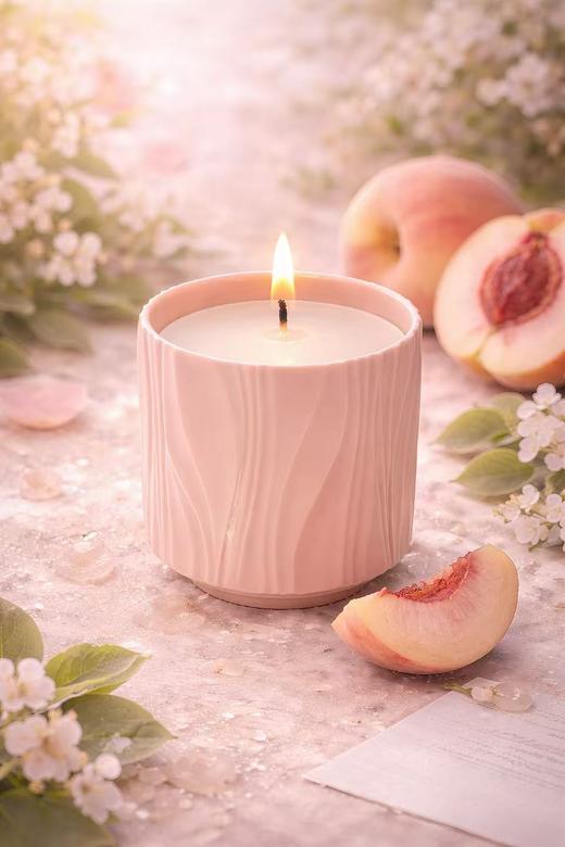 MO MAEK蓦刻 花笺宴席 香薰蜡烛 洛神/阳山蜜桃 135g 商品图1