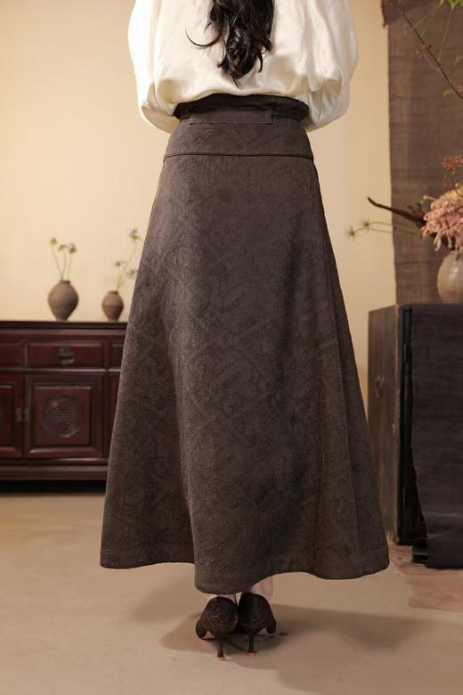 漫物记柞蚕丝系带双面半裙xys-321 商品图1